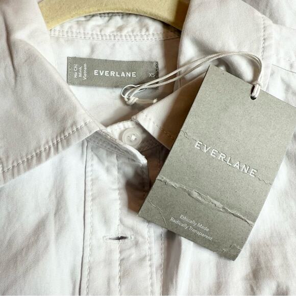 Everlane Daytripper Shirtdress White Cotton XS NWT Oversized Minimalist Short - Picture 7 of 11